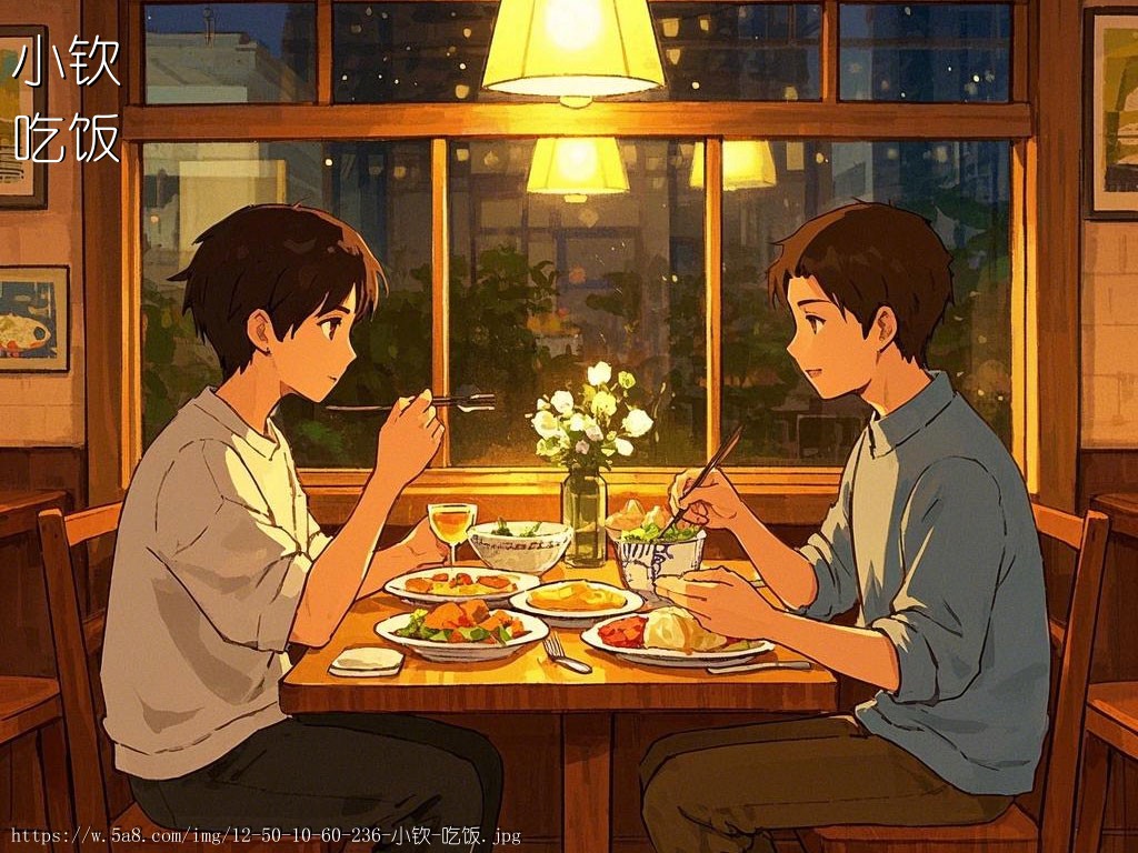 小钦吃饭搞笑图片