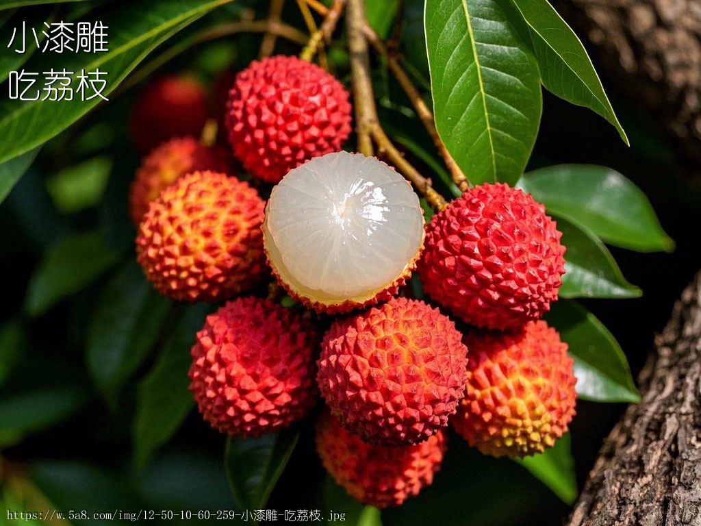 小漆雕吃荔枝搞笑图片