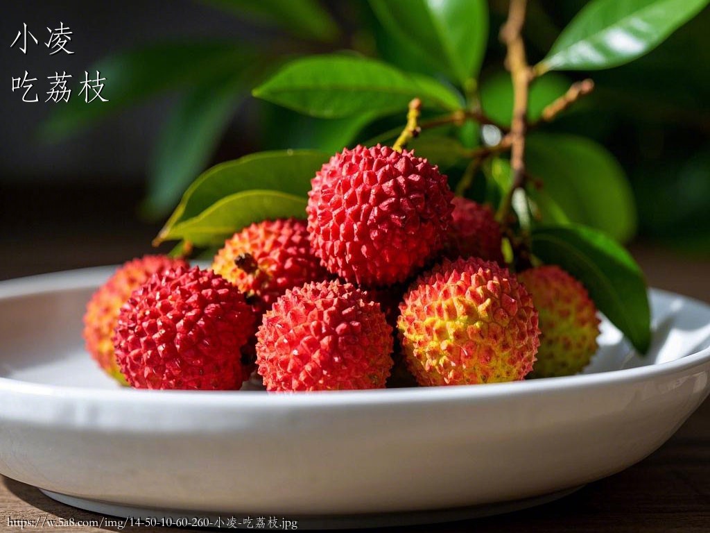 小凌吃荔枝搞笑图片