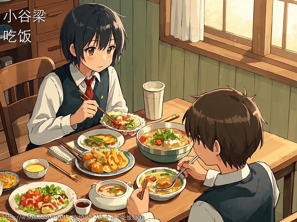 小谷梁吃饭搞笑图片
