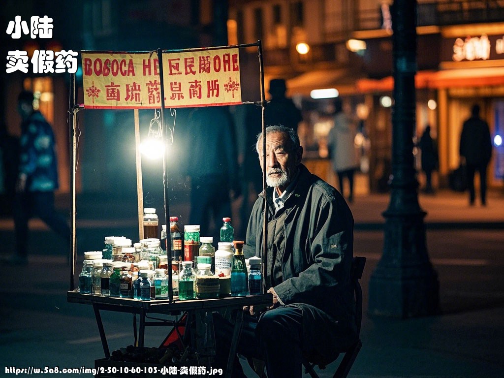 小陆卖假药搞笑图片