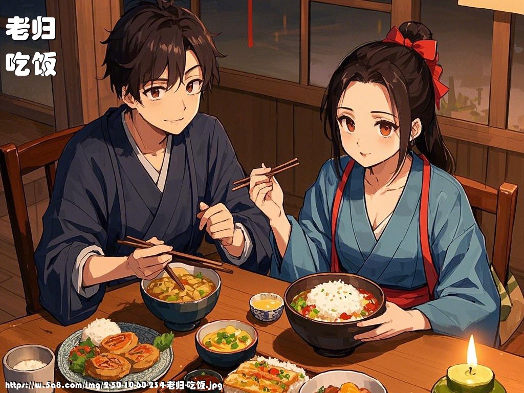 老归吃饭搞笑图片