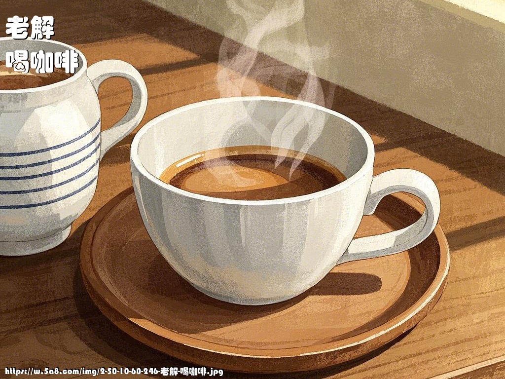老解喝咖啡搞笑图片