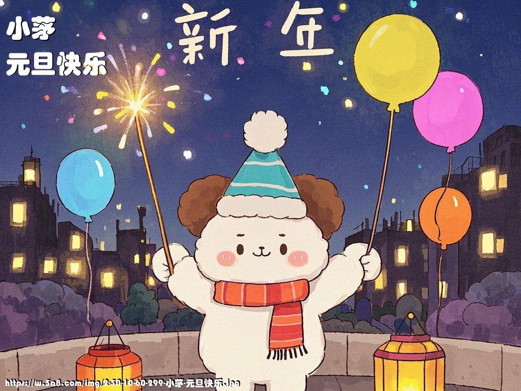 小茅元旦快乐搞笑图片