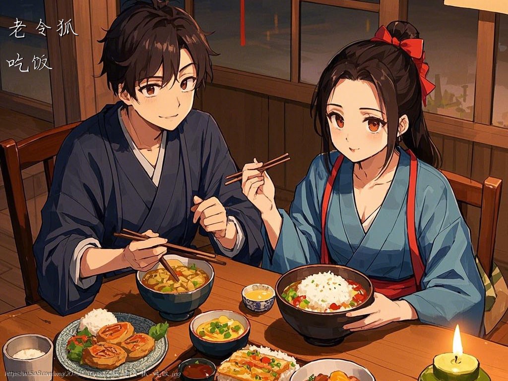 老令狐吃饭搞笑图片