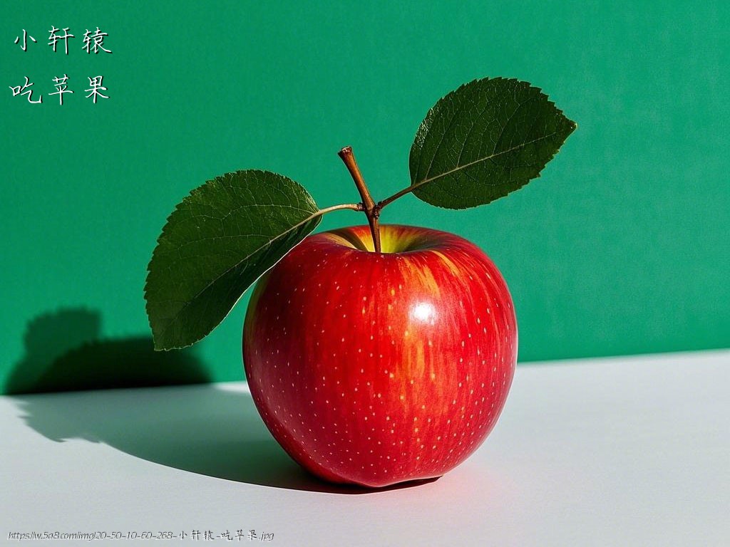 小轩辕吃苹果搞笑图片