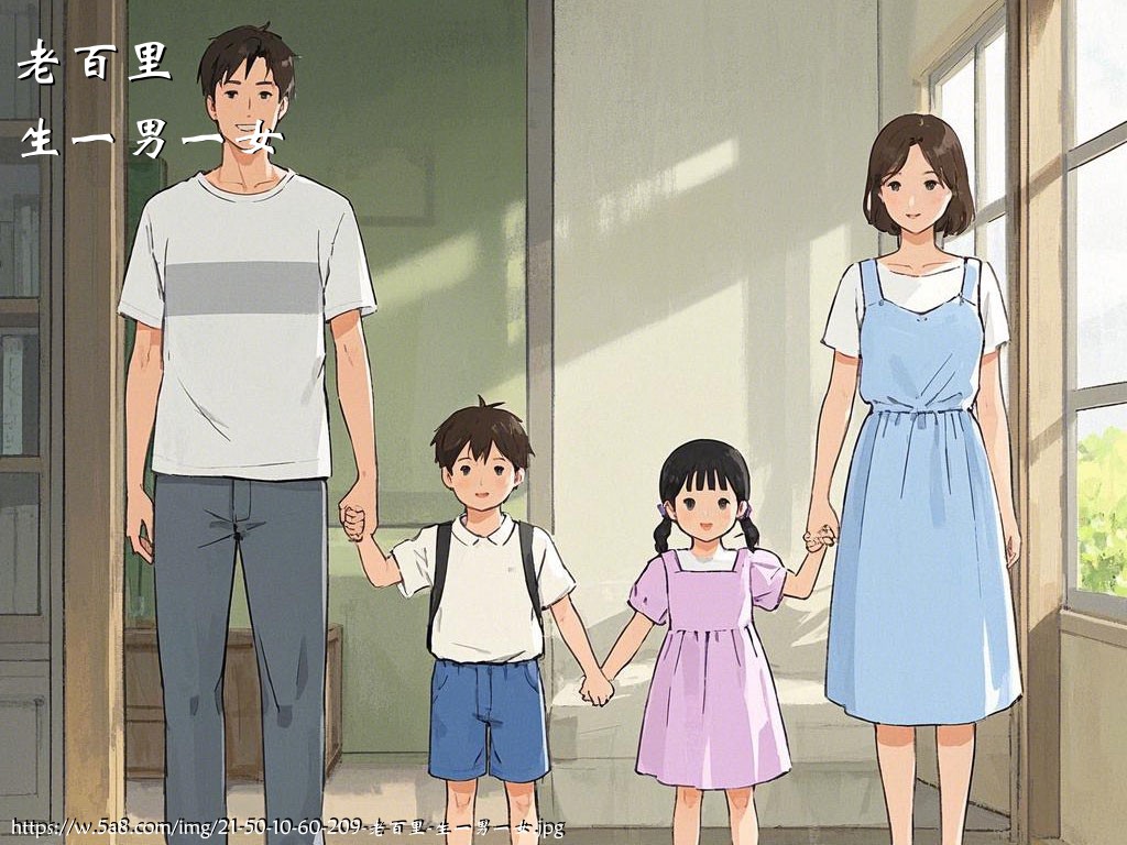 老百里生一男一女搞笑图片