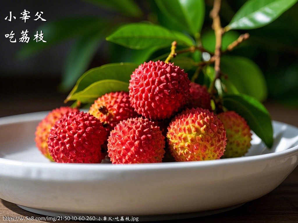 小宰父吃荔枝搞笑图片