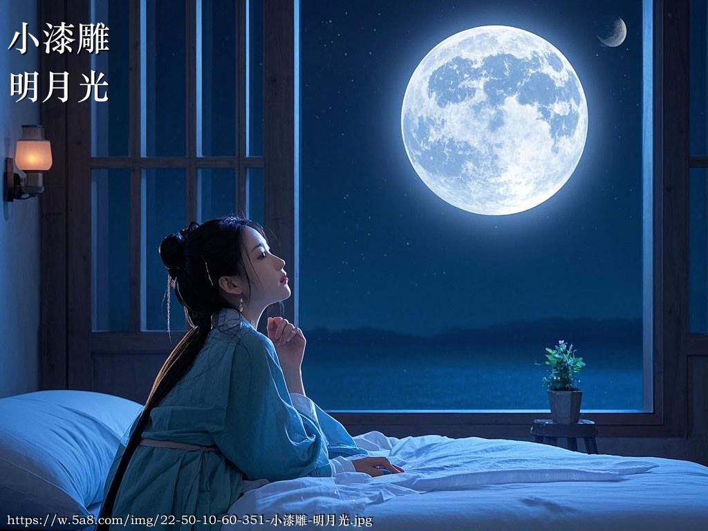 小漆雕明月光搞笑图片