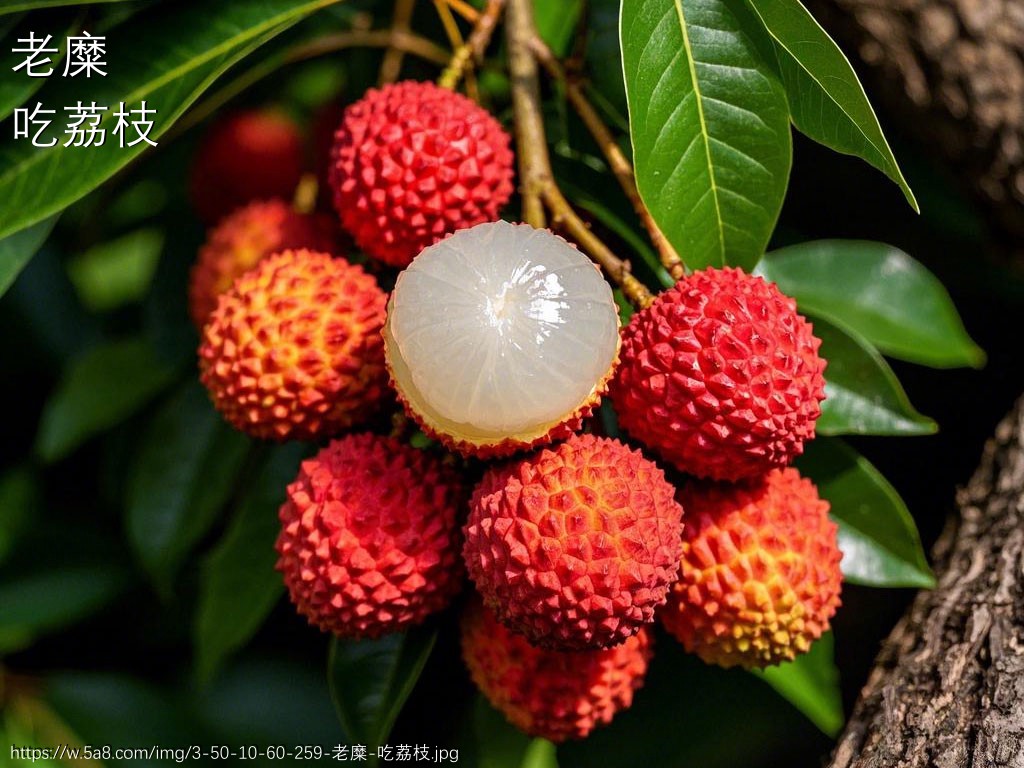 老糜吃荔枝搞笑图片