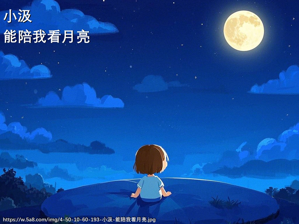 小汲能陪我看月亮搞笑图片