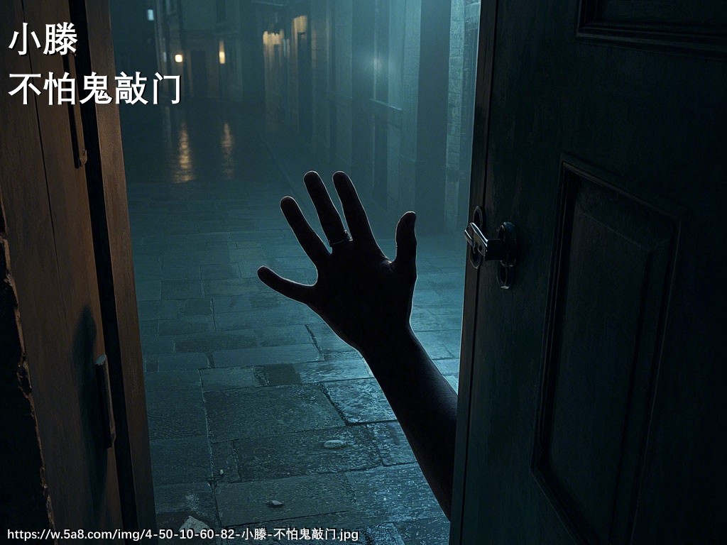 小滕不怕鬼敲门搞笑图片