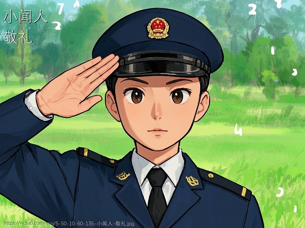 小闻人敬礼搞笑图片